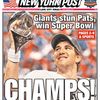 Giants' Super Bowl XLVI Victory On Front Pages